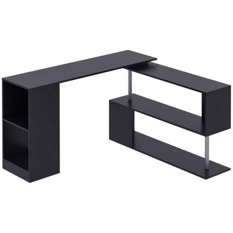 Modern L-Shaped Computer Desk for Home Office and Gaming