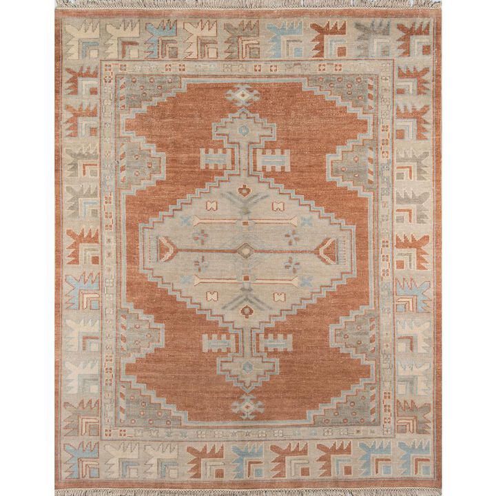 Erin Gates Traditional Runner Area Rug, Rust, 2'6 X 8' Runner