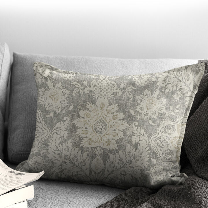 6ix Tailors Fine Linens Osha Taupe/Beige Decorative Throw Pillows