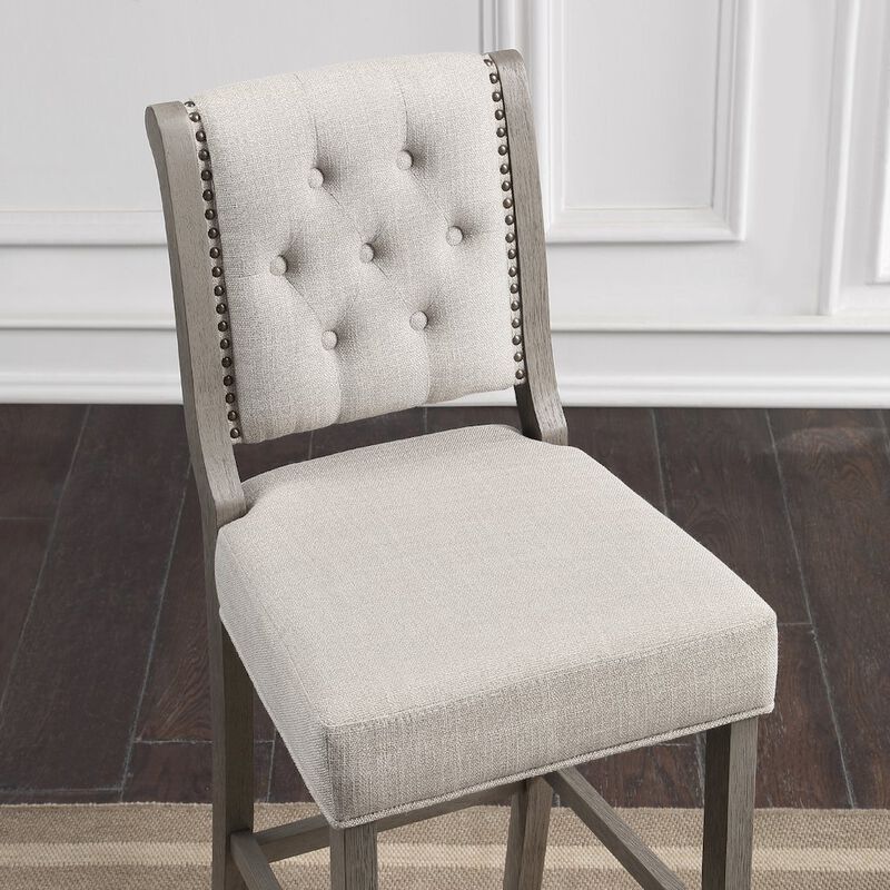 American Woodcrafters Luxe 30 Stool - Gray