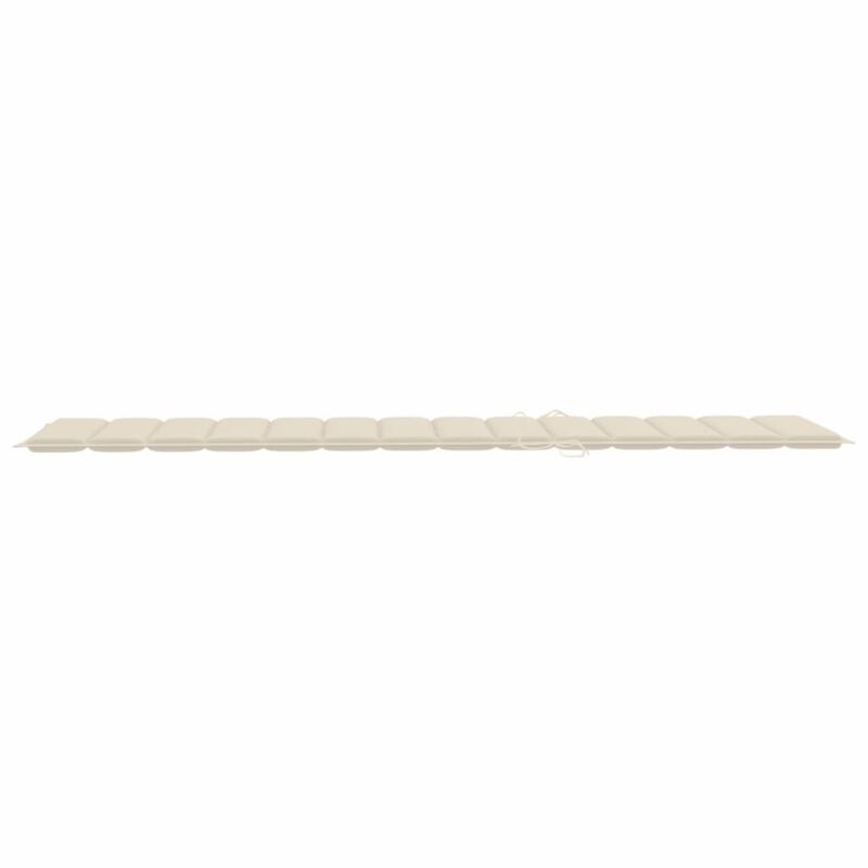 vidaXL Sun Lounger Cushion Cream 78.7"x19.7"x1.6" Fabric
