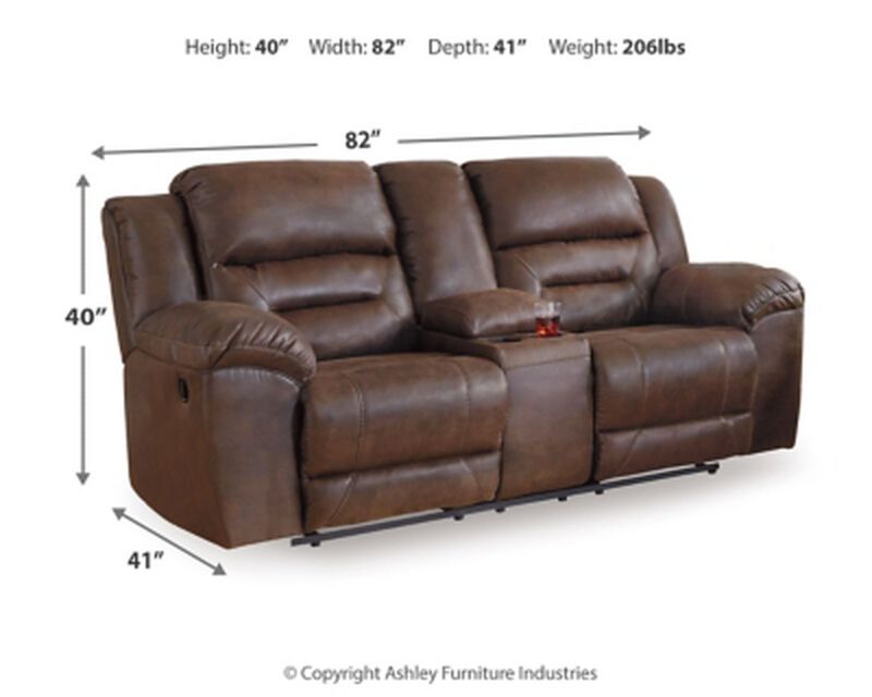 Stoneland Reclining Loveseat W/Console