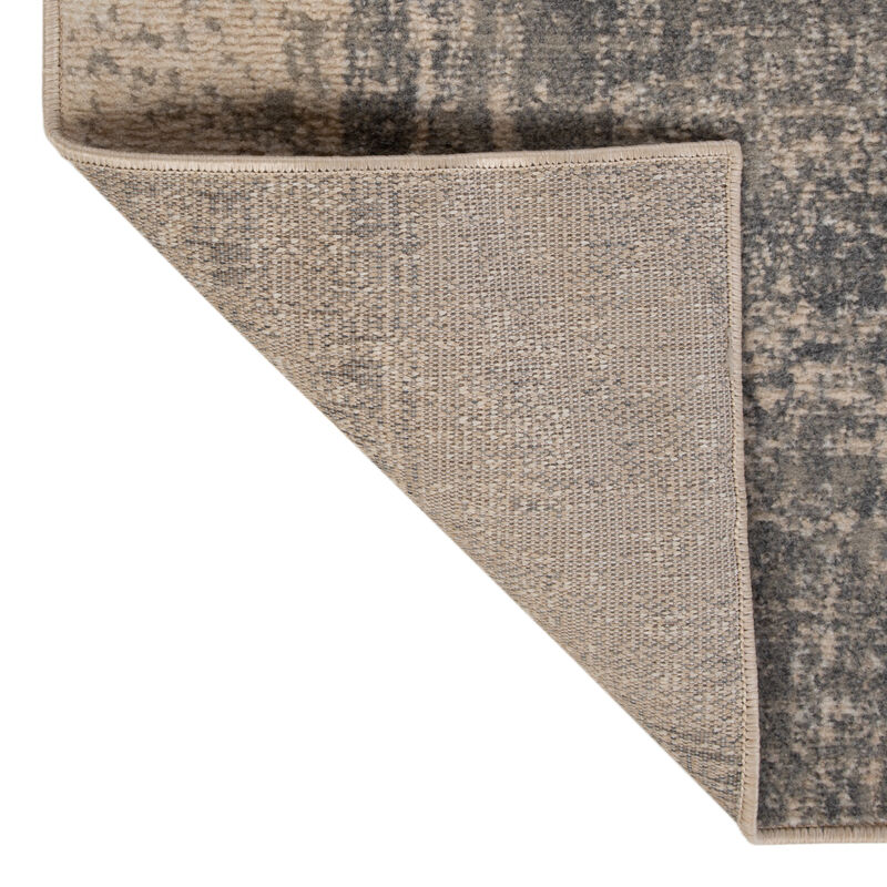 Alpine Cel Light Blue Abstract Area Rug 5'3" x 7'6"
