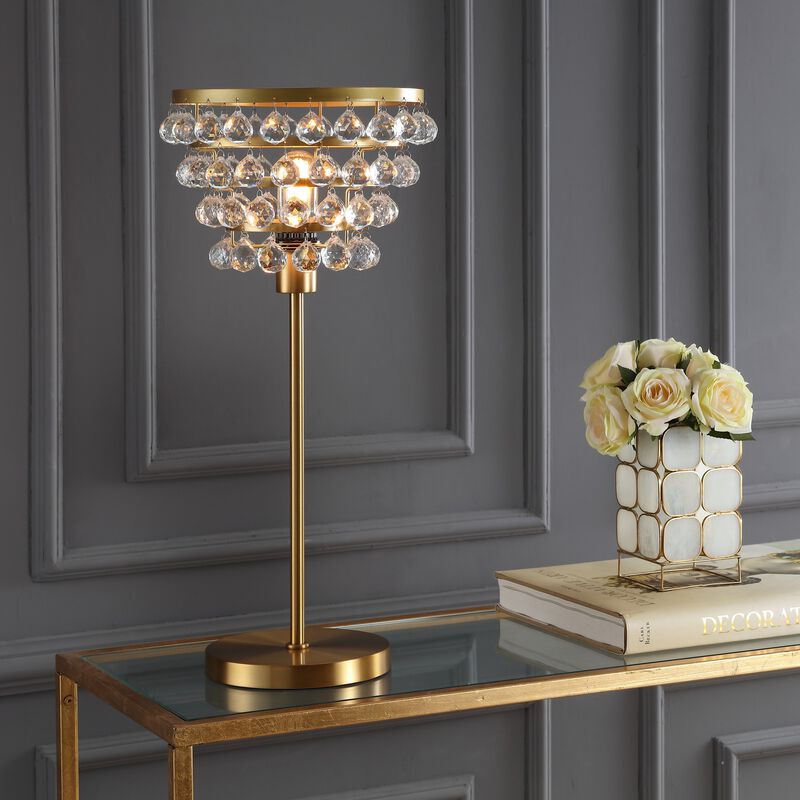 Buckingham Crystal/Metal Table Lamp