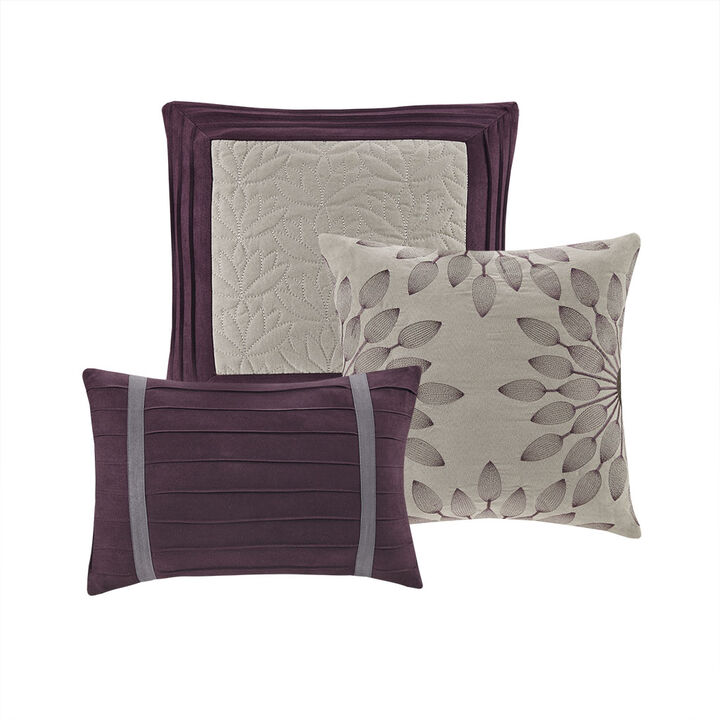 Gracie Mills Bryony 7-Piece Microsuede Comforter Set