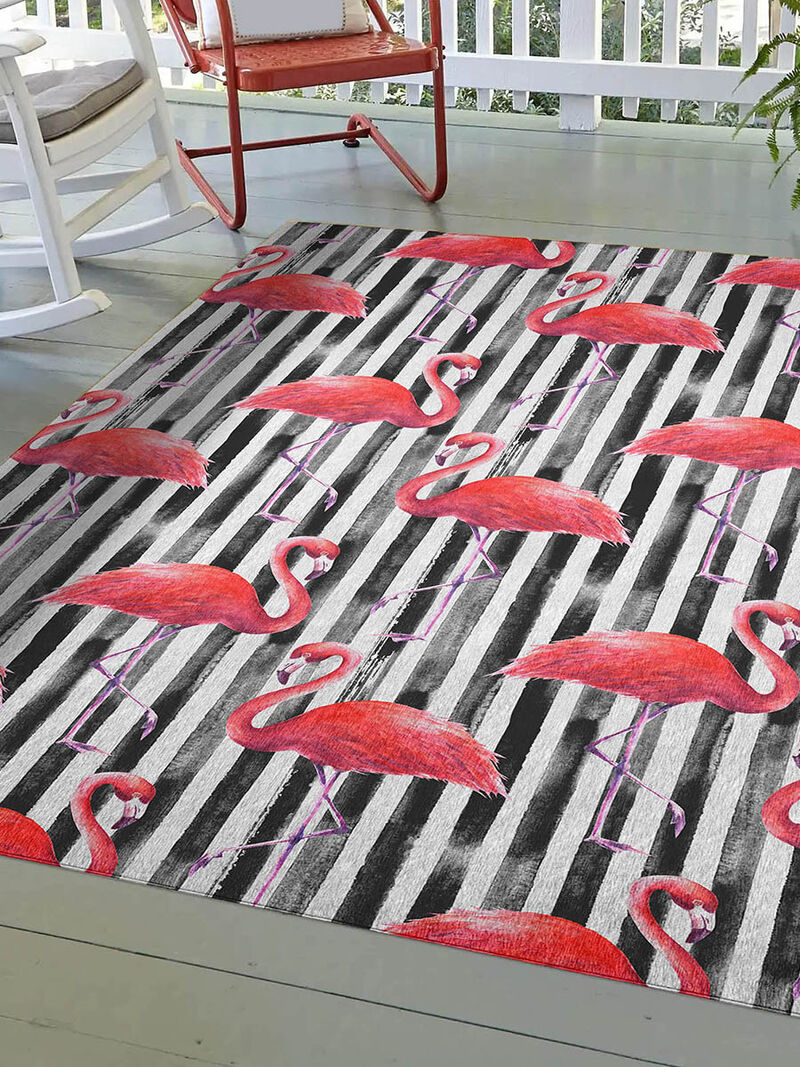 Tropics TC9 Black 3' x 5' Rug