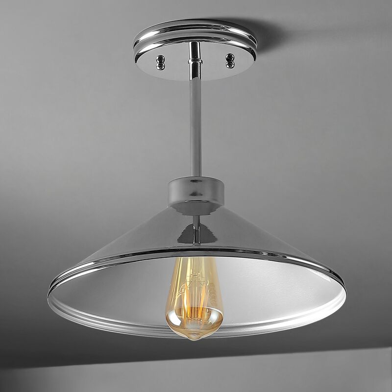 Cisco Iron Modern Farmhouse LED Semi Flush Mount