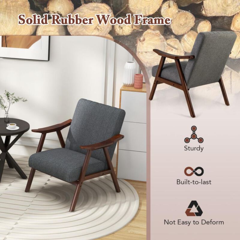 Hivvago Modern Accent Chair Leisure Armchair with Felt Pads