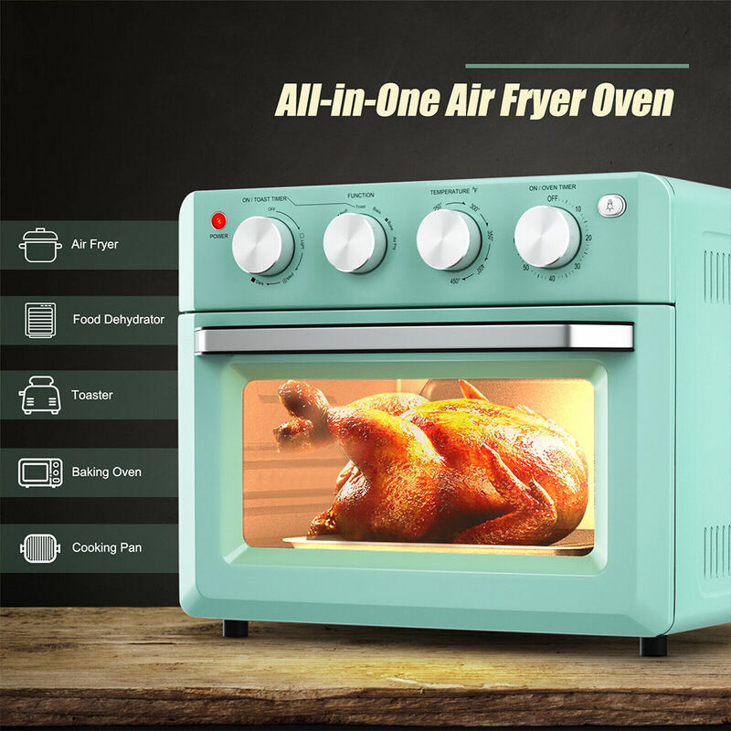 19 Qt Dehydrate Convection Air Fryer Toaster Oven with 5 Accessories