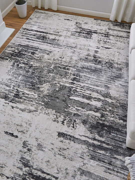 Prasad 39N9F 1'8" x 2'10" Ivory/Gray/Taupe Rug