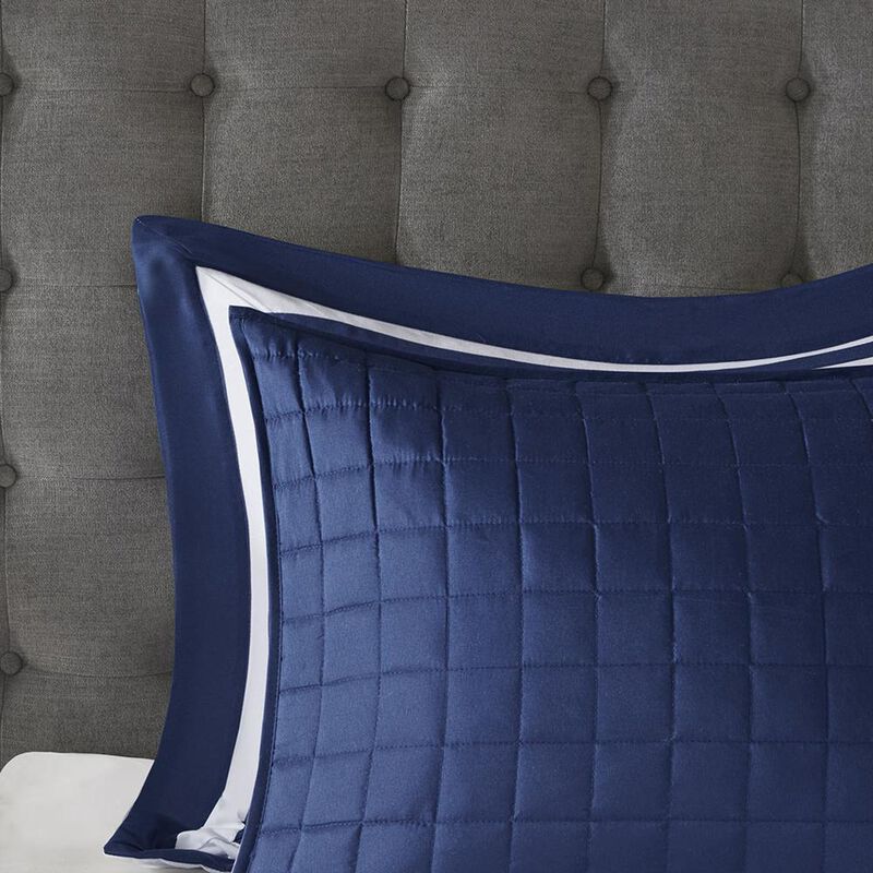 Belen Kox Navy Luxe 8 Piece Comforter Set, Belen Kox