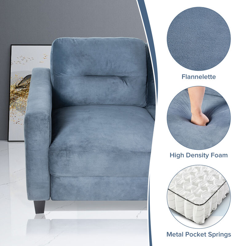 Merax Modern Velvet Chair Sofa Set