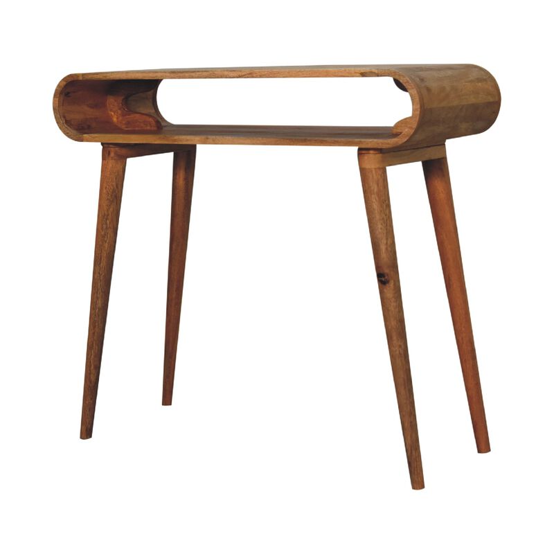 Amaya Chestnut Nordic Style solid wood  Console Table