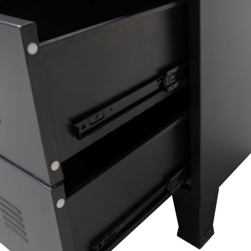vidaXL Chest of Drawers Metal Industrial Style