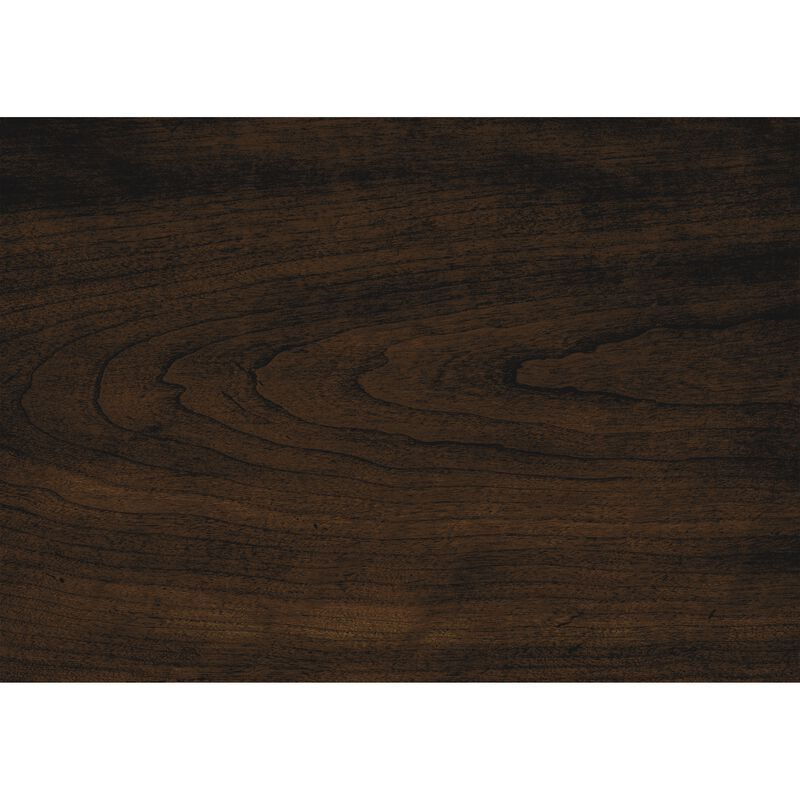 Humpty 43 Inch Bench, Gray Polyester Upholstery, Cherry Brown Solid Wood - Benzara