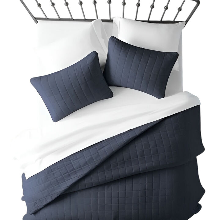 3-Piece Microfiber Farmhouse Coverlet Set – Soft, Durable Bedding for Bedroom Décor