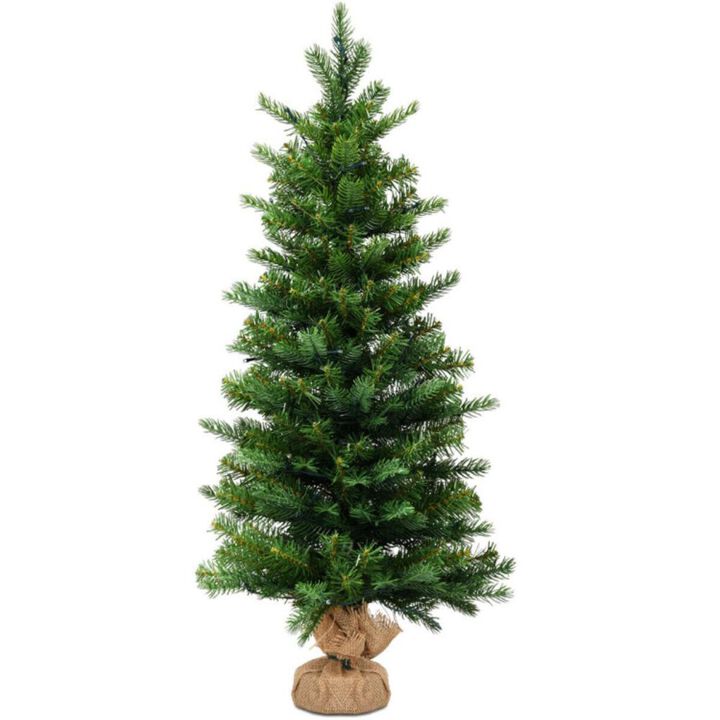 Hivvago 3 Feet Tabletop Battery Operated Christmas Tree with LED lights