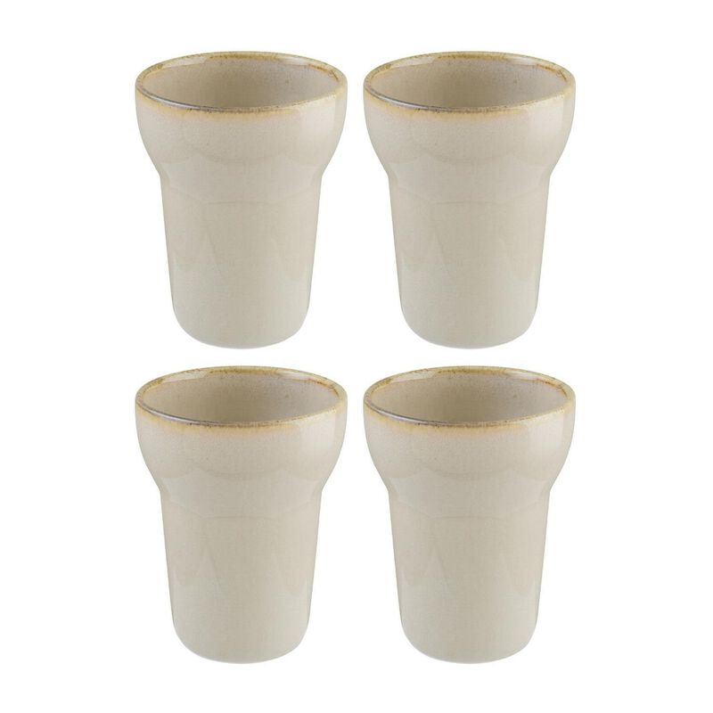 Round Porcelain Mug (Set of 4) dia.3.75" h:4.75" 12 oz.