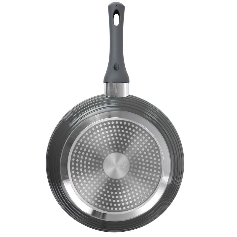 Oster Ridge Valley 10 Inch Aluminum Nonstick Frying Pan in Grey