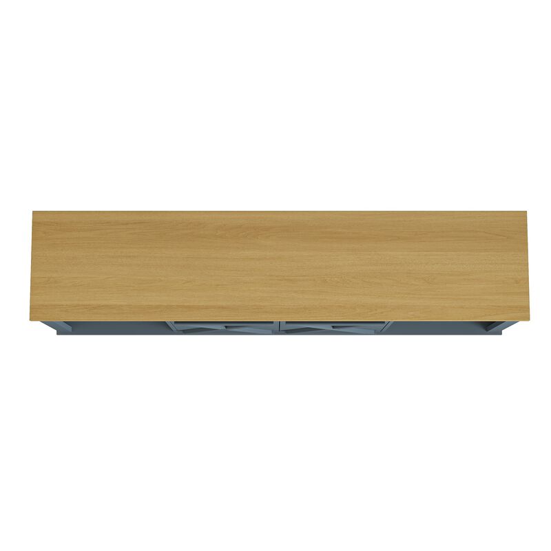 FESTIVO 70" TV Stand w/ Patterned Doors & Two-Tone Finish Fits TVs up to 75"