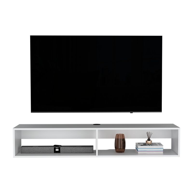 Floating Tv Stand Moore, Living Room, White