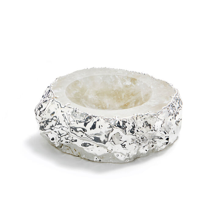 Cascita Bowl, Crystal & Silver