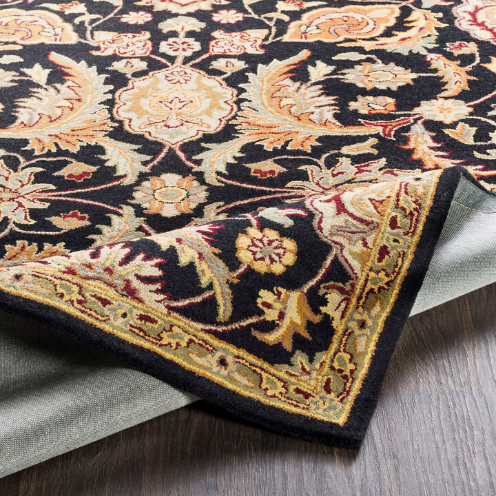 Middleton AWMD-2078 3' x 5' Black Rug