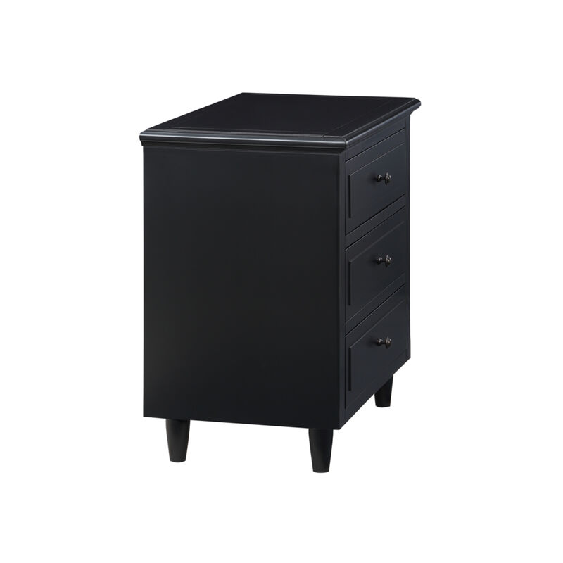Streamdale 3-Drawer Nightstand Storage Wood Cabinet