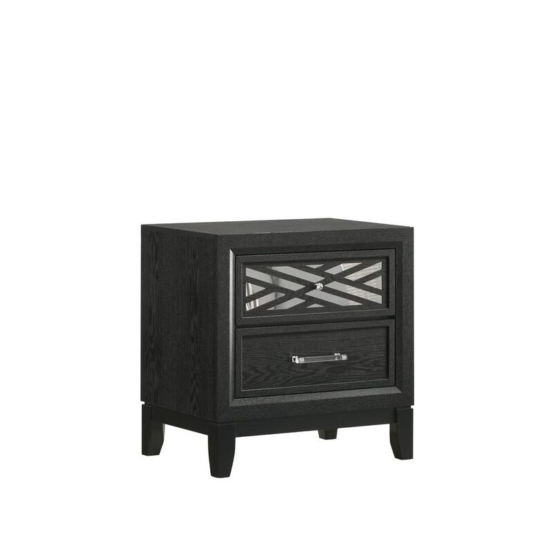 New Classic Furniture Obsidian Nightstand-Black