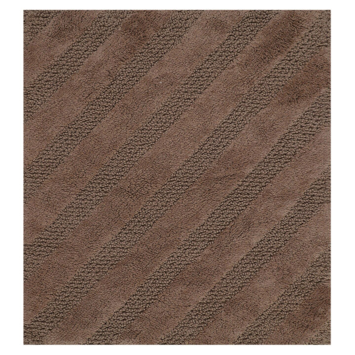 Unique Stripe Honeycomb Sculptured Bath Rug Is Made Soft Plush Cotton Is Super Soft The Touch