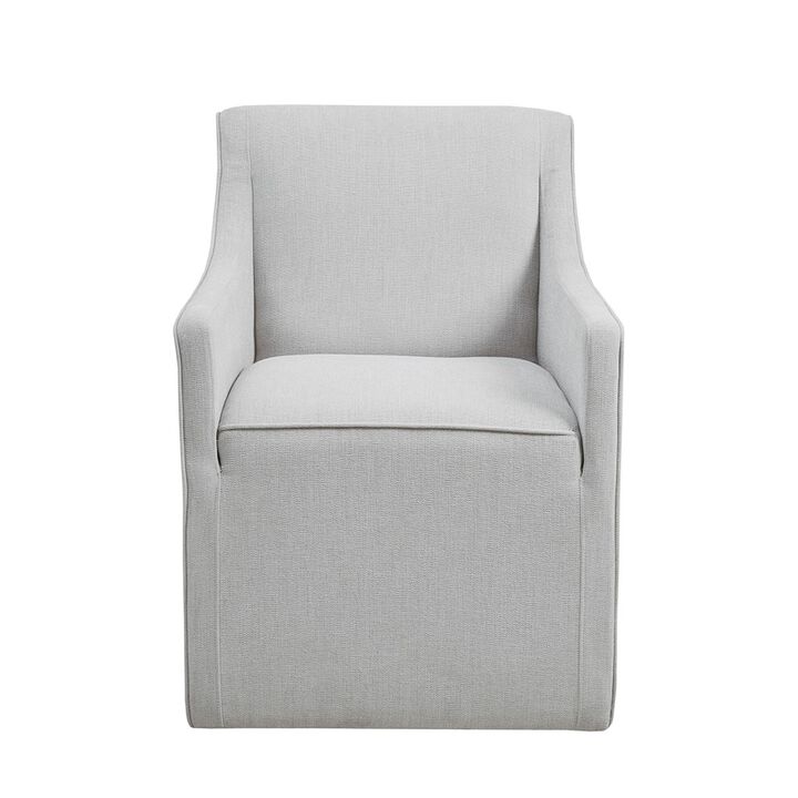 Gracie Mills Humberto Classic Slipcovered Upholstered Dining Arm Chair
