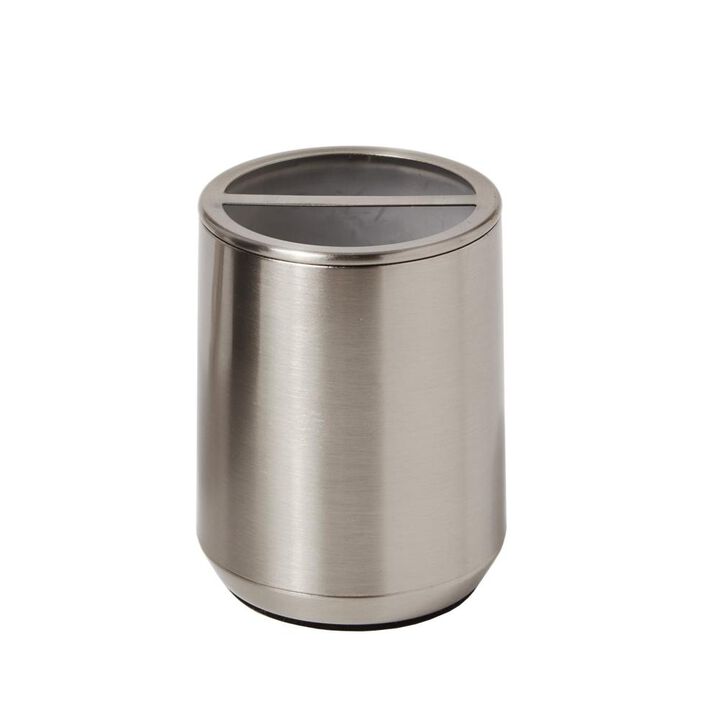Saturday Knight Ltd Roche Sturdy Iron Bath Toothbrush Holder - 4.22x3.21x3.21", Nickel