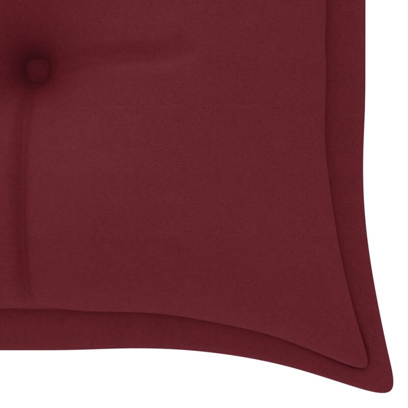vidaXL Garden Bench Cushion Wine Red 59.1"x19.7"x2.8" Fabric