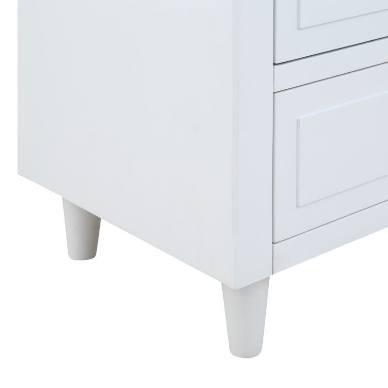 Streamdale 3-Drawer Nightstand Storage Wood Cabinet