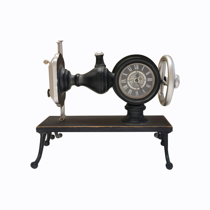 SEWING MACHINE TABLE CLOCK