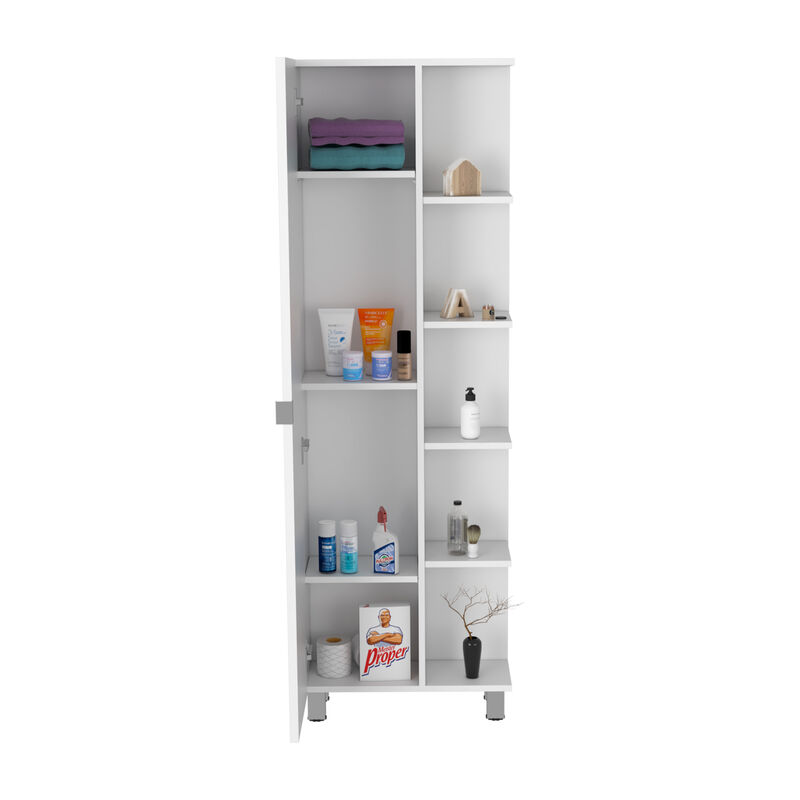 Corner Cabinet Womppi, Bathroom, White