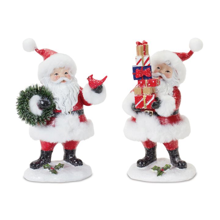 Santa for Holiday Decor, Christmas Displays, and Festive Seasonal Cheer (Set of 2) Santa for Holiday Decor, Christmas Displays, and Festive Seasonal Cheer (Set of 2)