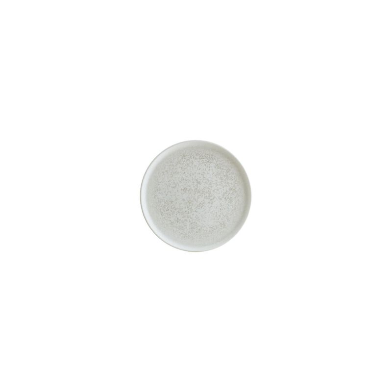 Luna dia.6.25" Round White Porcelain Plate (Set of 4)