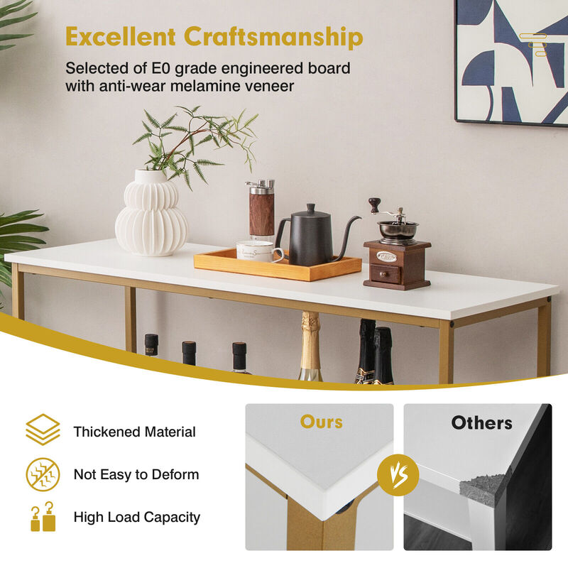 Modern Kitchen Buffet Sideboard with 3 Compartments