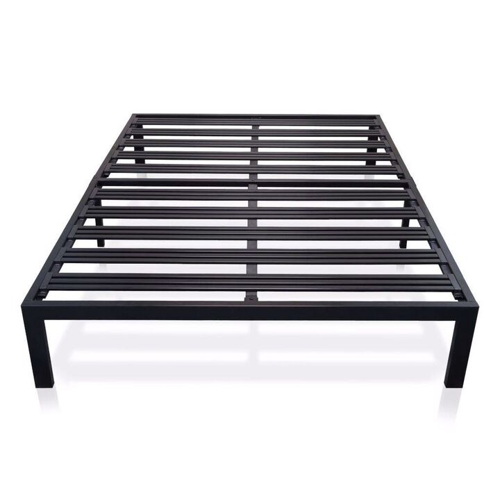 Metal Platform Bed Frame with Heavy Duty Steel Slats