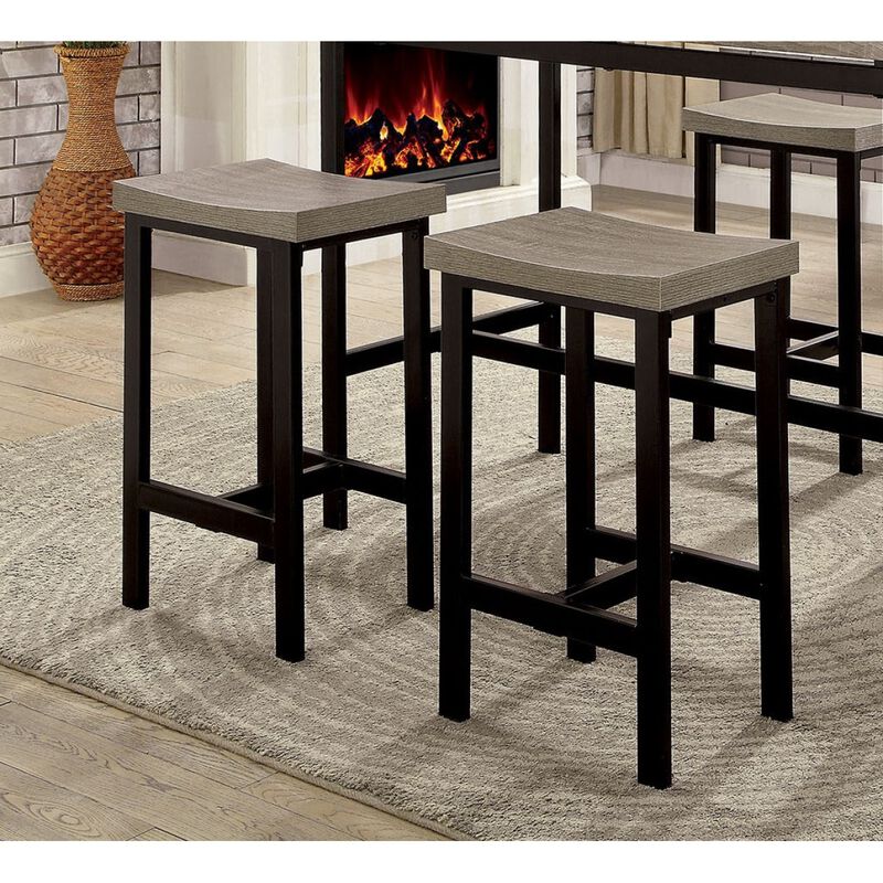5 Piece Two Tone Counter Height Dining Table Set