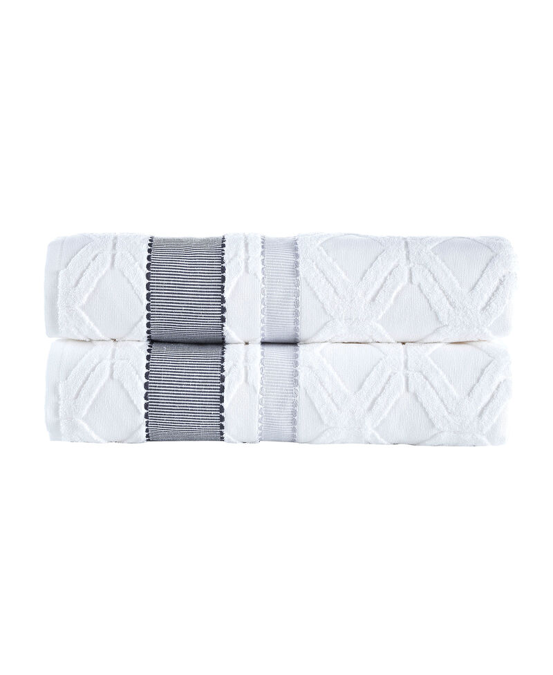 Brooks Brothers Large Square 2 pcs Bath Sheets