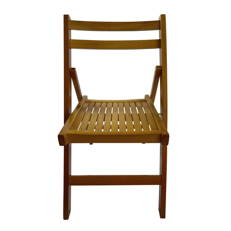Furniture Slatted Wood Folding Special Event Chair, Set Of 4, Folding Chair, Foldable