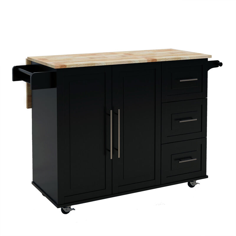 Streamdale Multifunctional Kitchen Island with Ample Storage