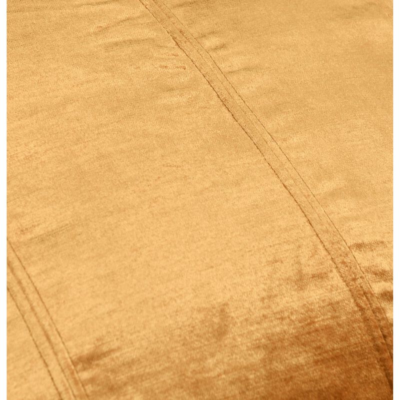 Chad 20 Inch Square Velvet Decorative Throw Pillow, Plush, Copper-Benzara