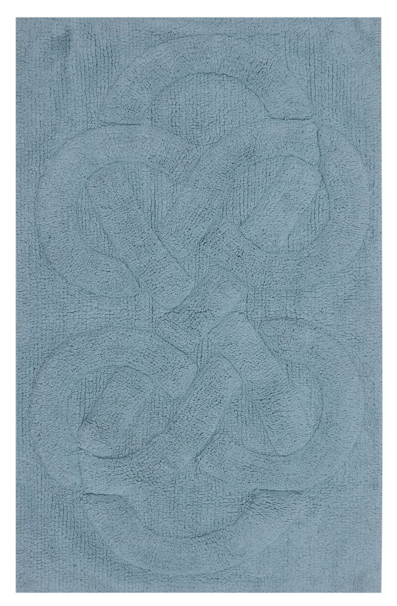 Knightsbridge Tuft Twisted 220 GSF Non Skid Back Bath Rug 24 x 40 - Stone