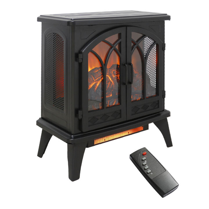 Streamdale 24 Inch 3D Infrared Electric Stove With Remote Control