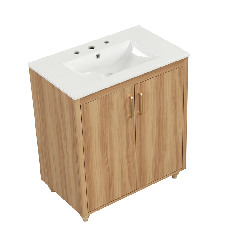 Merax Multi-functional Bathroom Vanity  Cabinet  Solid Wood