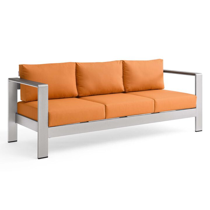 Modway - Shore Outdoor Patio Aluminum Sofa