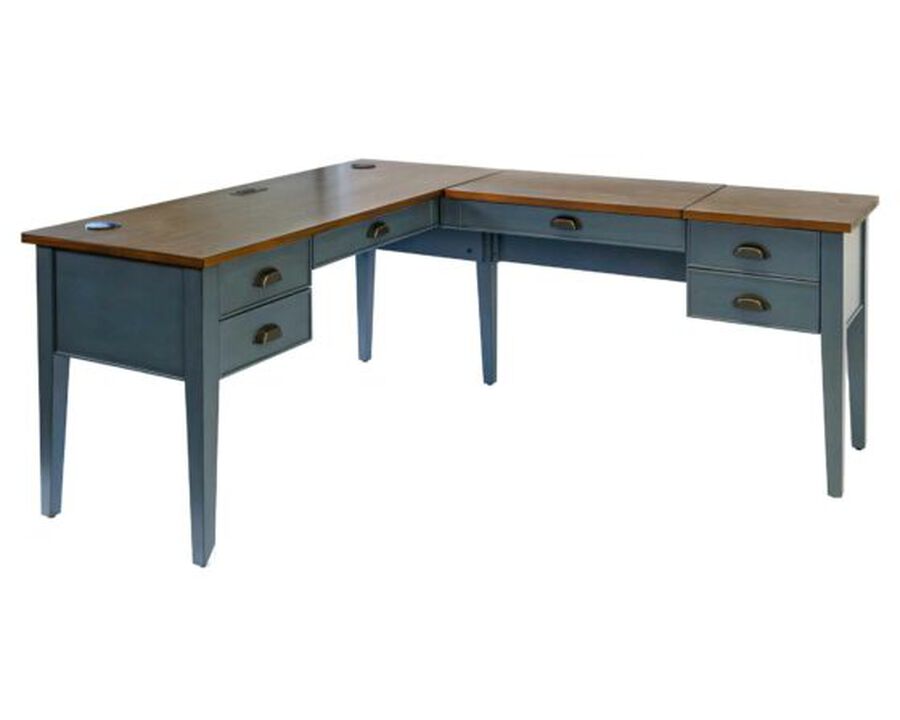 Fairmont Half Pedestal L Desk